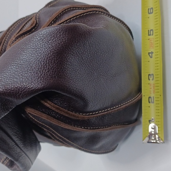 Charles David Brown leather ladies medium satchel - Picture 4 of 7